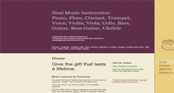 Desktop Screenshot of nealmusicinstruction.com