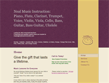 Tablet Screenshot of nealmusicinstruction.com